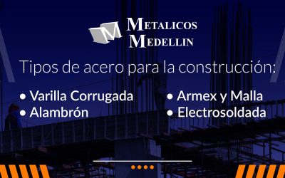 Tipos de acero para la construcción: Varilla Corrugada, Alambrón, Armex y Malla Electrosoldada